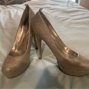Aldo sparkly platform heels